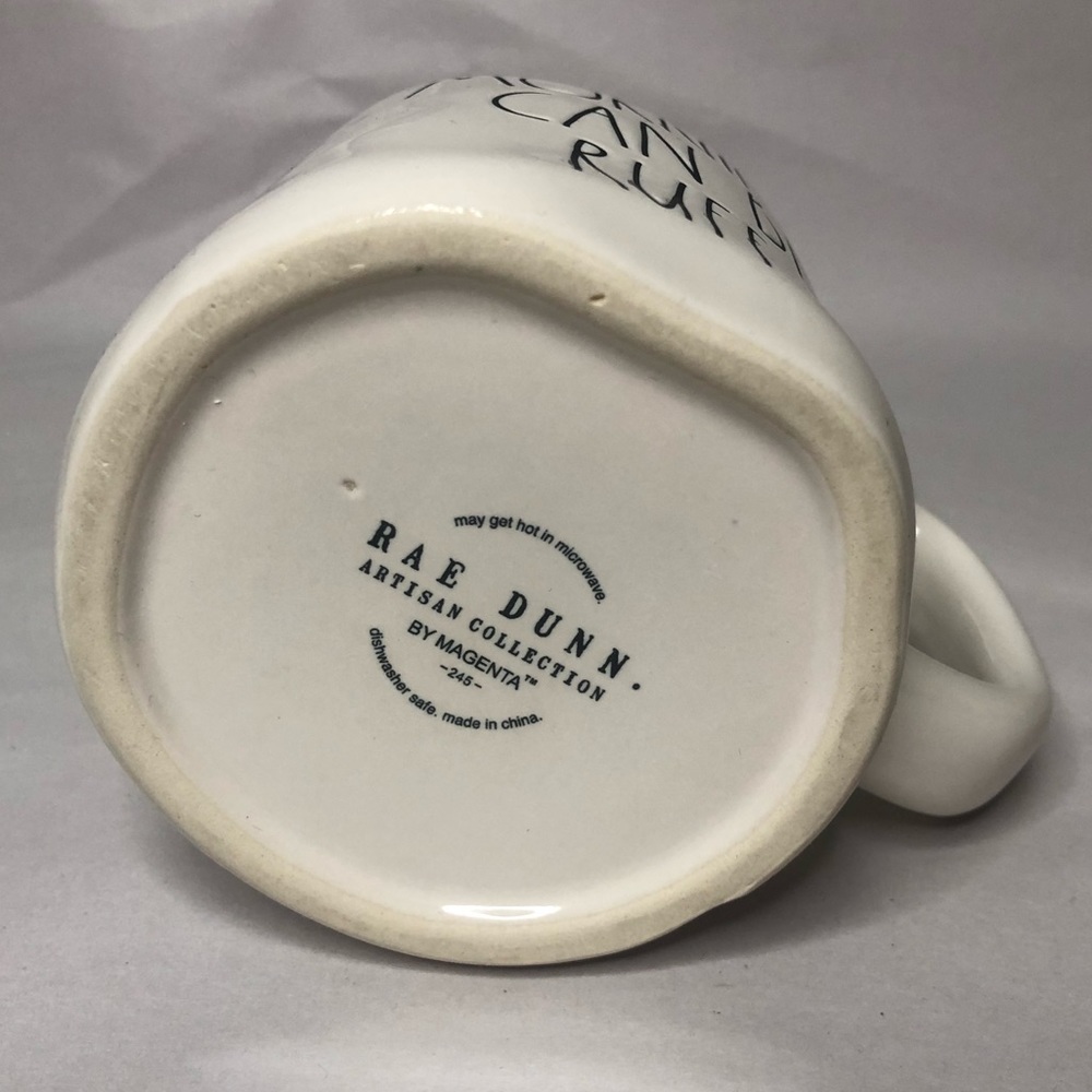 Rae Dunn “MORNINGS CAN BE RUFF” Ceramic Mug - Picture 3 of 7